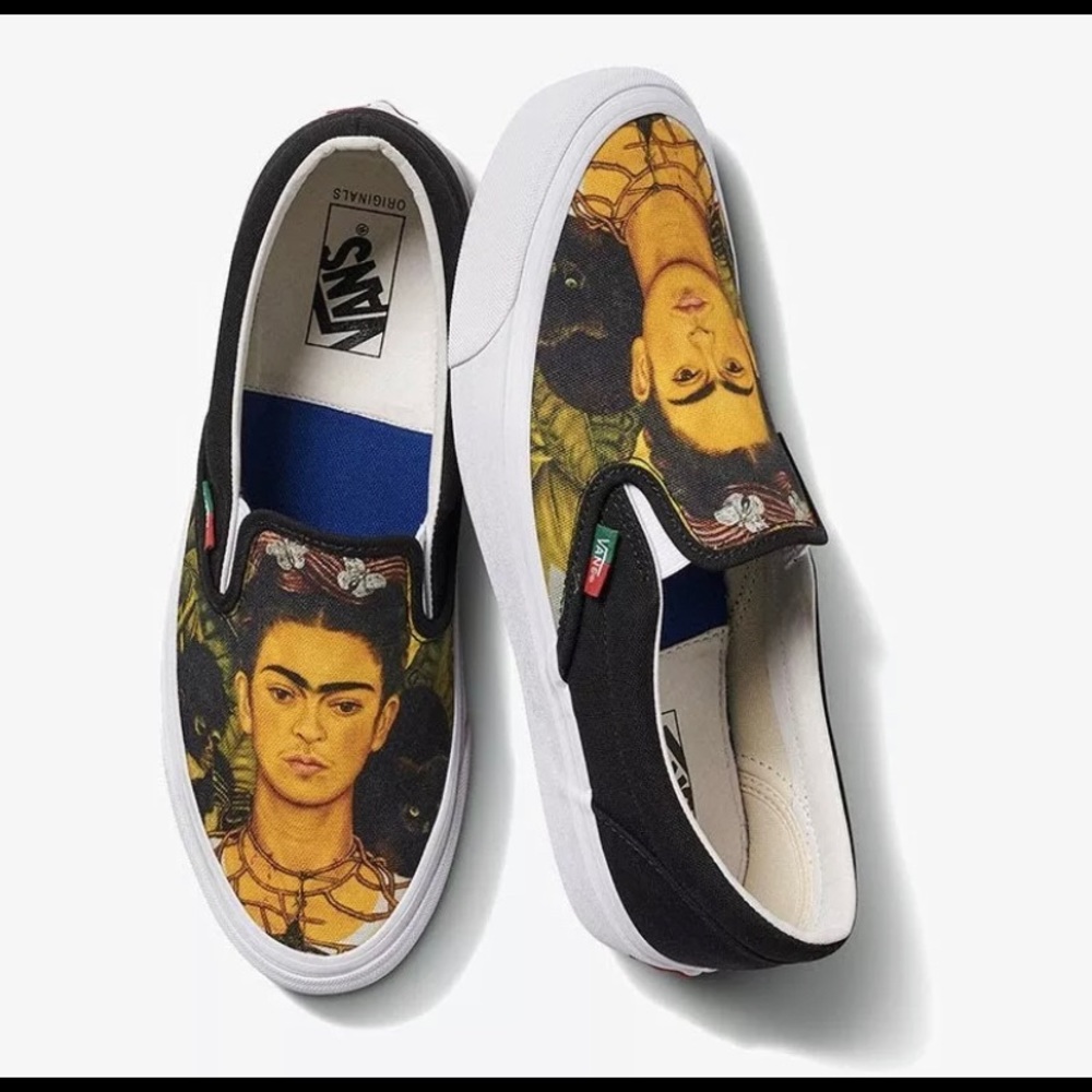 *IN HAND* Frida Kahlo Vans Slip-On Self Portrait